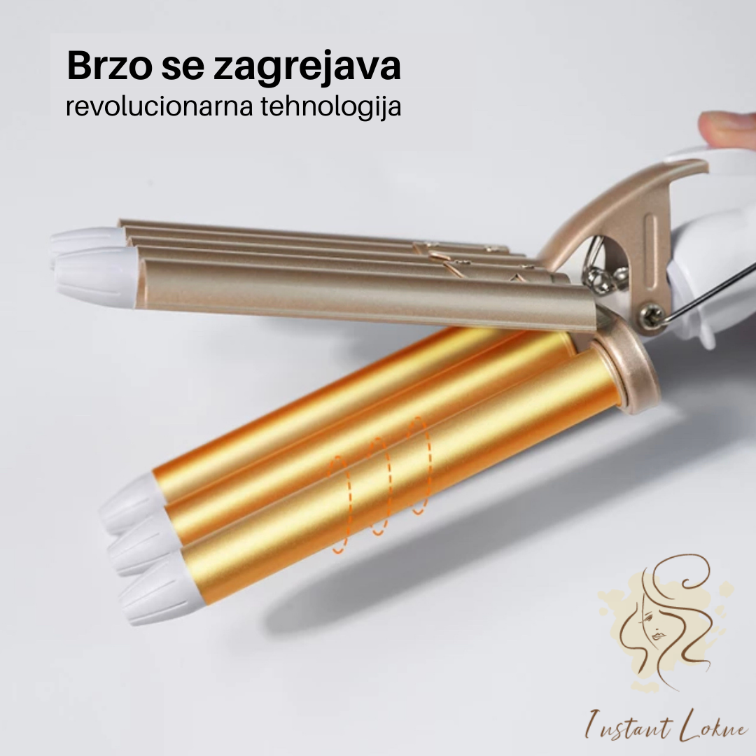 Instant lokne™ - Trostruki Keramički Uvijač za Kosu