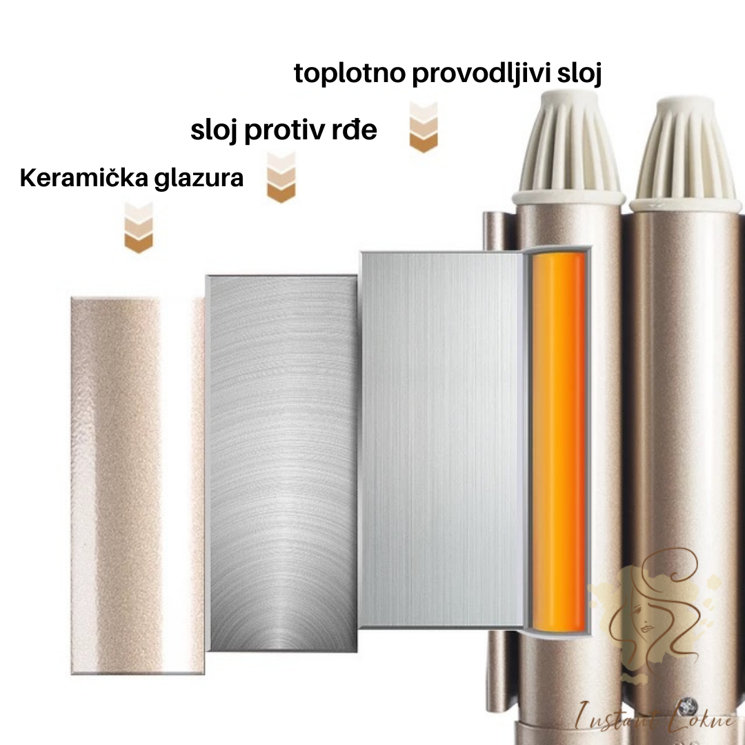 Instant lokne™ - Trostruki Keramički Uvijač za Kosu