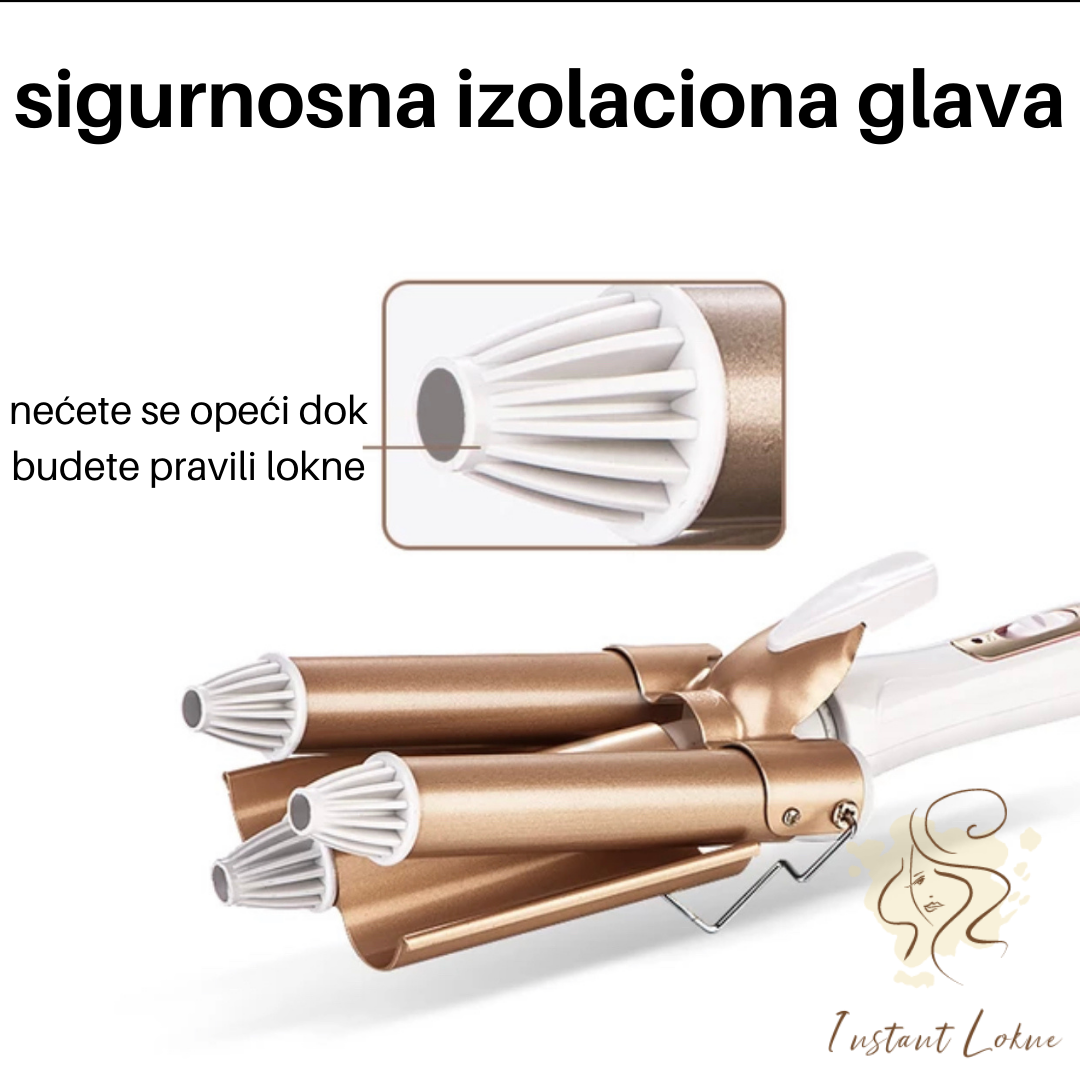 Instant lokne™ - Trostruki Keramički Uvijač za Kosu