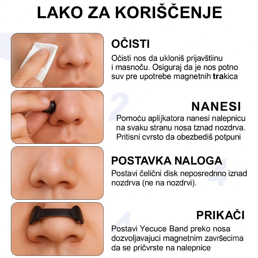 Magnetne Trake za Nos (30 pari)