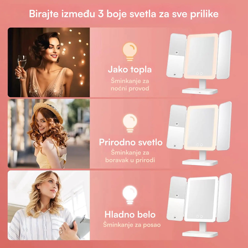 Ogledalo sa LED svetlom | Miss Sweet™